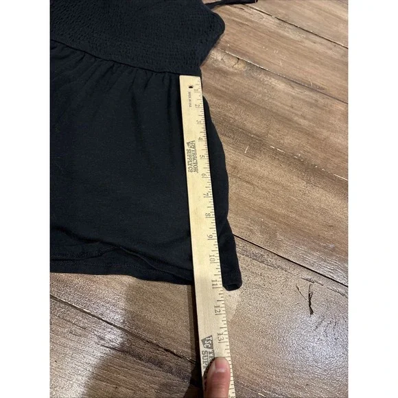 Wild Fable Black Sleeveless Romper Women's Regular Fit Solid One-Piece Size Xs - Picture 6 of 7